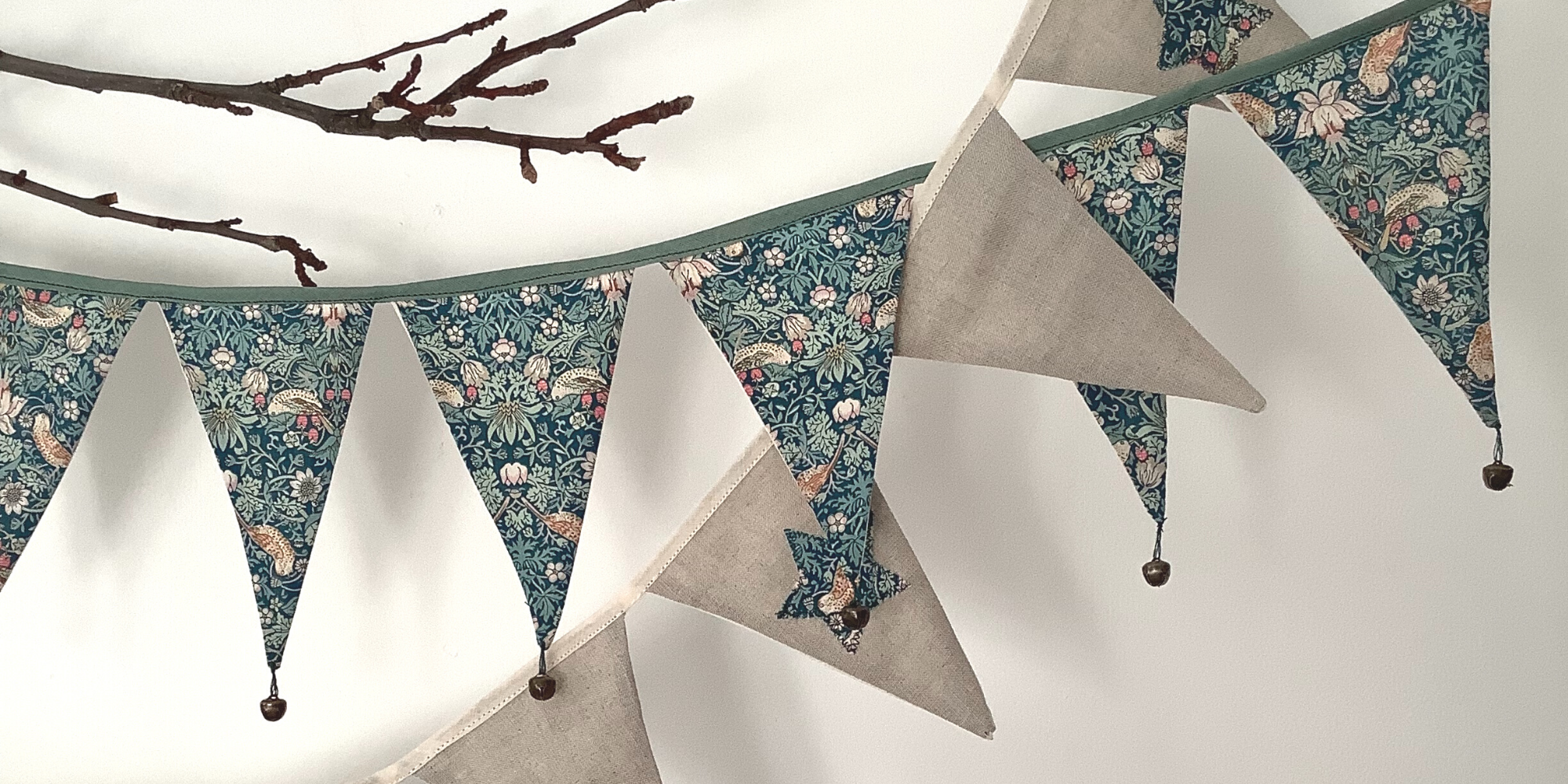 Free Pattern Teal Bunting Free Pattern Teal Bunting