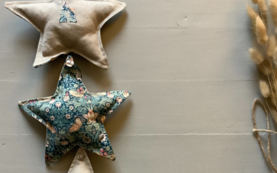 Teal Star Bunting Garland :: Beginner’s Easy Pattern