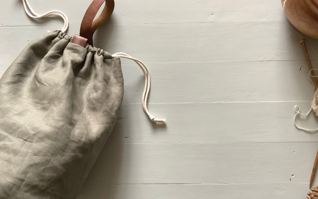 Men’s Knitting Bag :: Linen Duffle