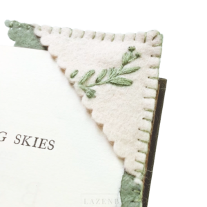 Mindful Embroidery for Wellbeing | The Sewing Alchemy Bookmark Corner Embroidery